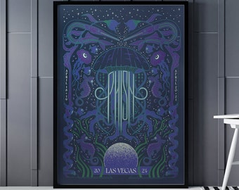 Phish Sphere All Posters - Phish Hollywood Bowl Poster - Phish New York Poster - Phish Huntsville Poster - Phish Summer Tour 2024 Posters