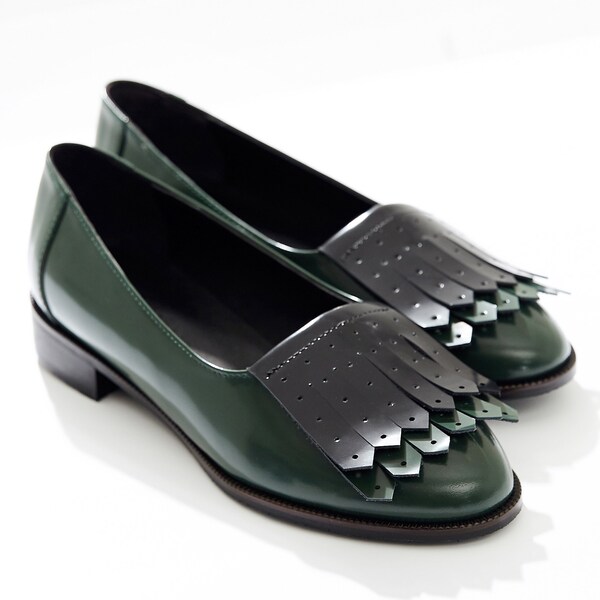 two tone loafers womens