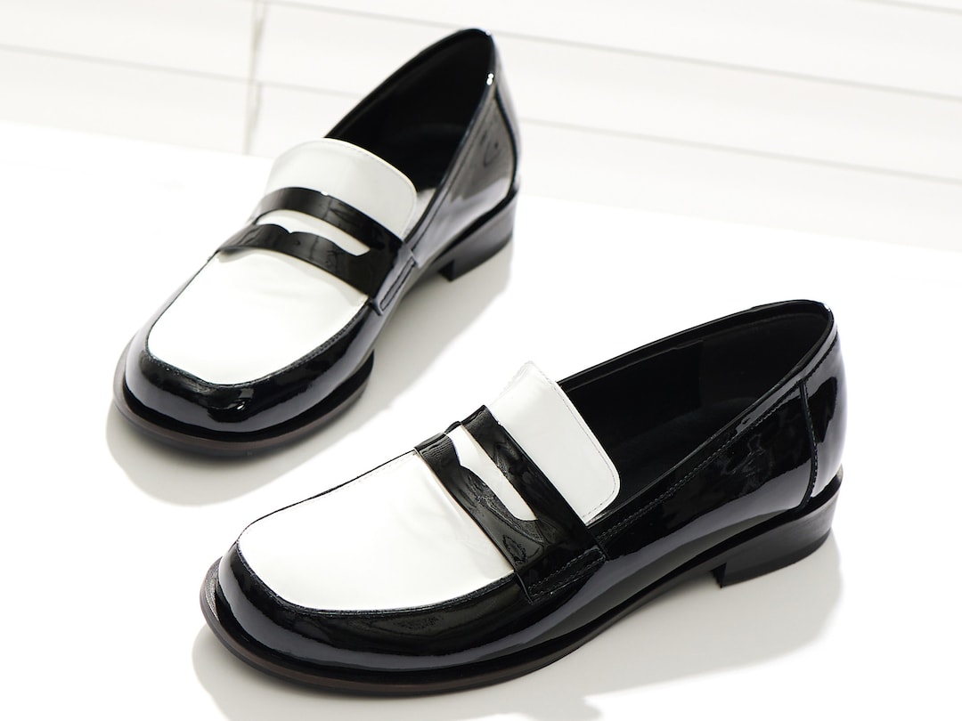 two tone loafers womens