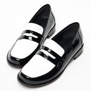 two tone loafers womens