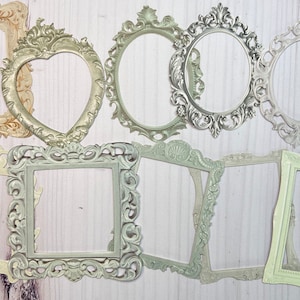 Die Cut Frames embellishments for handmade junk Journals, ephemera, Victorian frames, baroque frames, vintage frame, Set of 10 frames