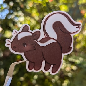 Adesivo puzzola, AGGIORNATO, impermeabile, opaco, vinile, regalo, carino, divertente, animale spazzatura, sciocco, gatto appiccicoso