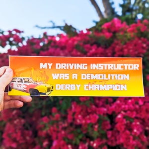 Derby Champion-Autoaufkleber, wasserdicht, glänzend, holographisch, Regenbogen, Vinyl, Geschenk, witzig, süß, Silly, Autoaufkleber