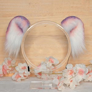 Pink Teddy Bear/Mouse Ears, Cute Cosplay Bear or Mouse Headband, Kawaii Petplay, Realistic Furry Animal Ears, Lolita Fashion, Anime, Costume