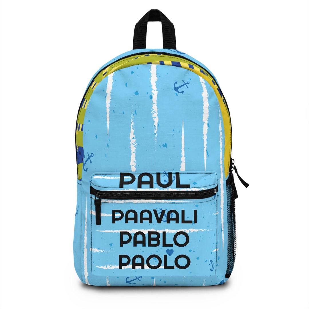 Backpack Paul in Various Languages Ocean Etsy