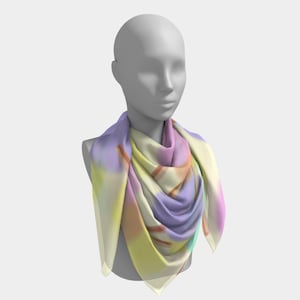 自分だけの高級シルクスカーフをカスタマイズ/パーソナライズされたシルクスカーフ/ハンドメイド/シルクバンダナ/彼女へのギフト/母の日ギフト-シルク、サテン、シフォン、クレープ