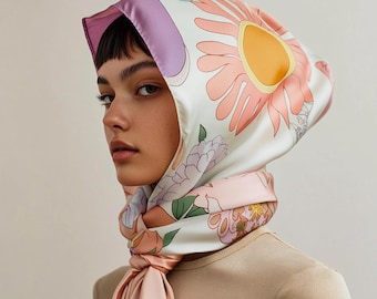 Personalized Silk Scarf – Custom Photo, Handmade Keepsake