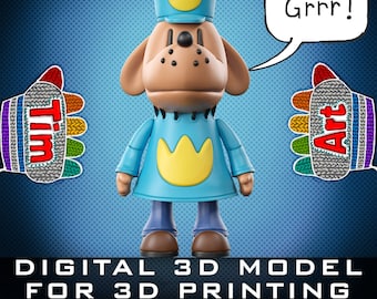 Dog Man 3D Stl
