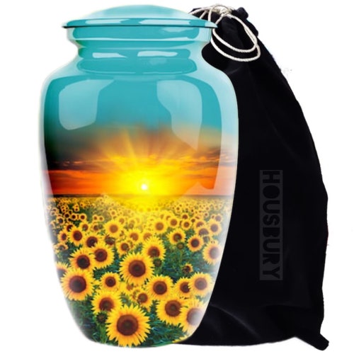 Sun Flower Human Urn Personalized Human Urn Cremation Urn Etsy