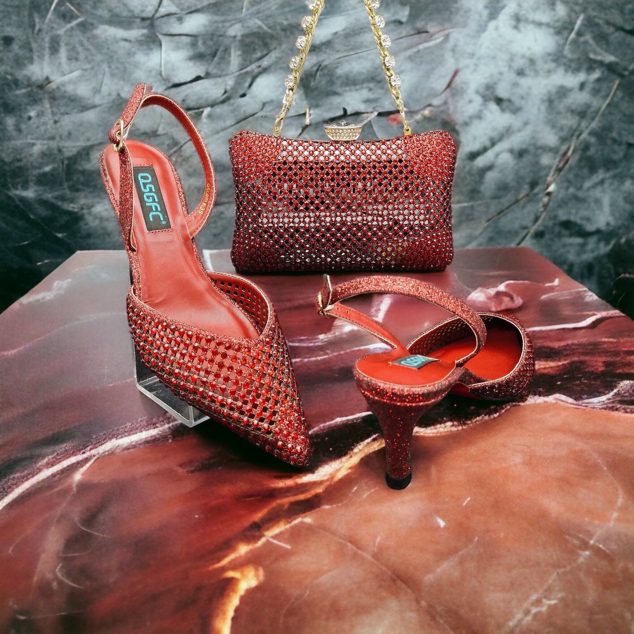 Miss Melisa Shoe and Bag Turkey LV 2023 New Diamond Model Sandals