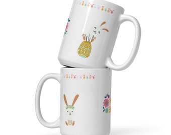 Tasse brillante de Pâques / Tasse à café avec décor de Pâques