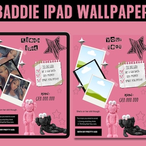 iPad Wallpaper,Pink aesthetic wallpaper, gradient wallpaper, IOS Wallpaper, IOS Home Screen, cute table wallpaper, instant download