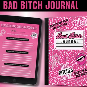 Bad Bitch Journal, Digitaler Planner, iPad Planer, 2025 Planer, Baddie Journal, Baddie Tagebuch, rosa Planer, niedlicher Planer, Girly Planer