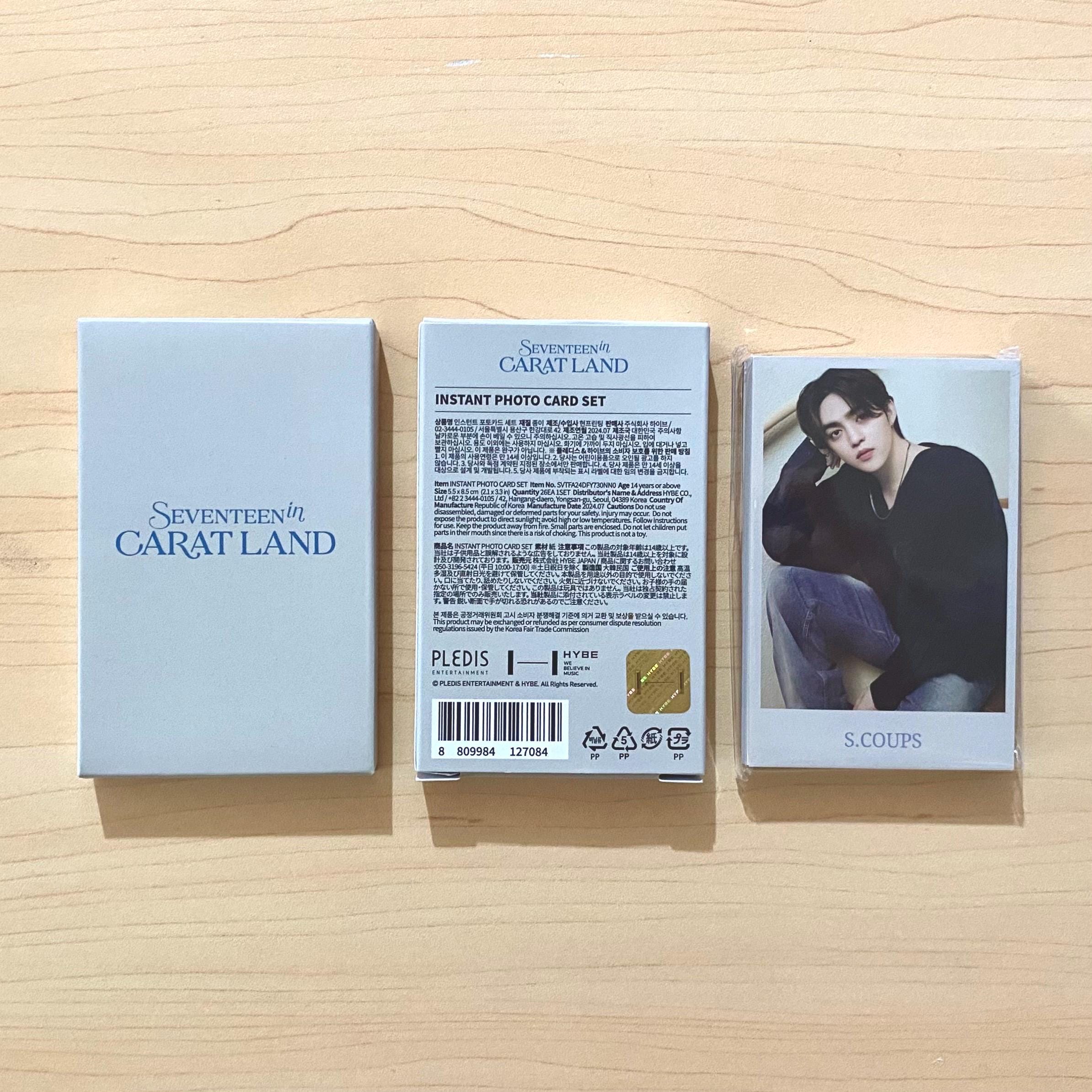 Restocked 22/3 - OFFICIAL SEVENTEEN 2024 Carat Land Instant Photo