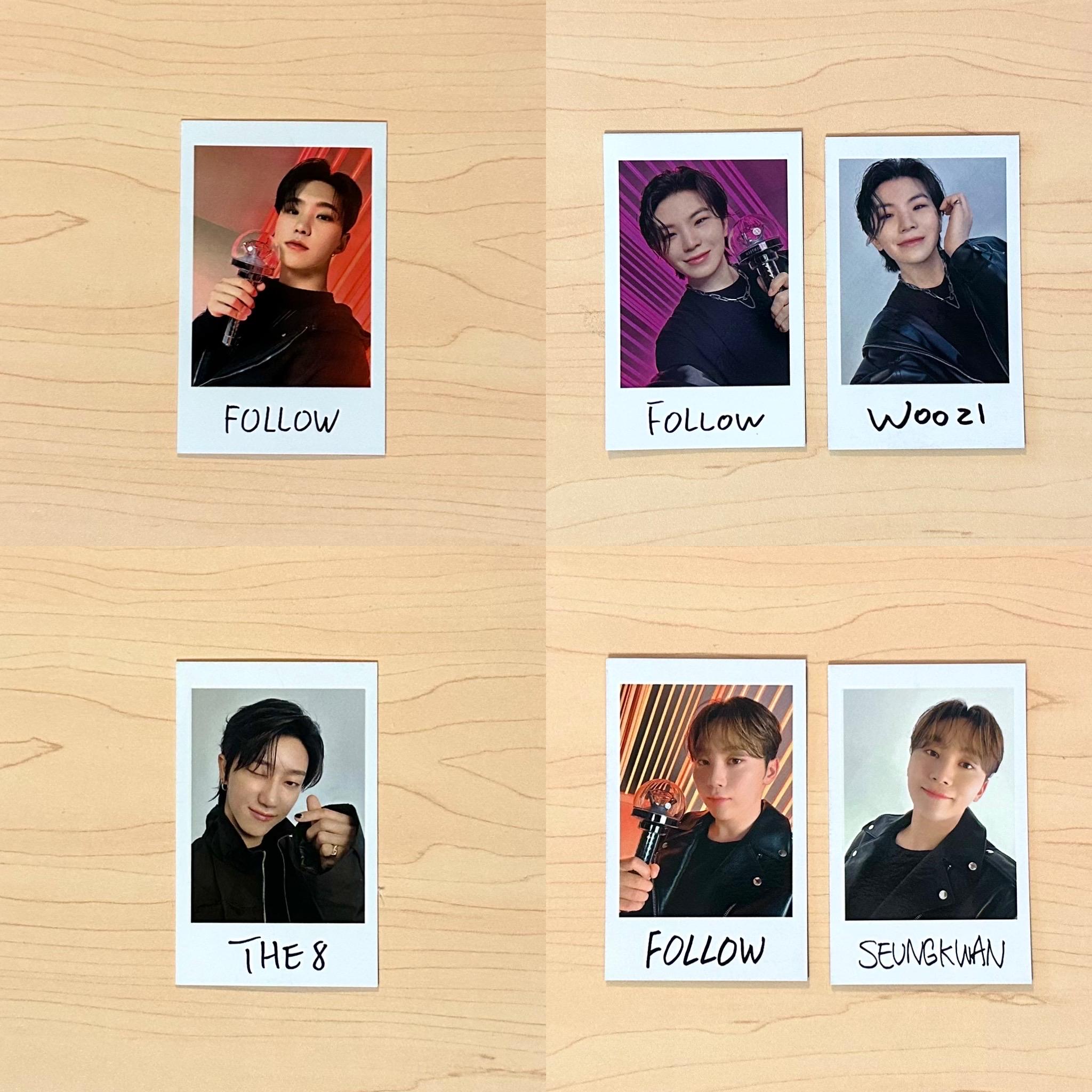 OFFICIAL SEVENTEEN Follow to Japan Instant Photo Sticker Card - Etsy