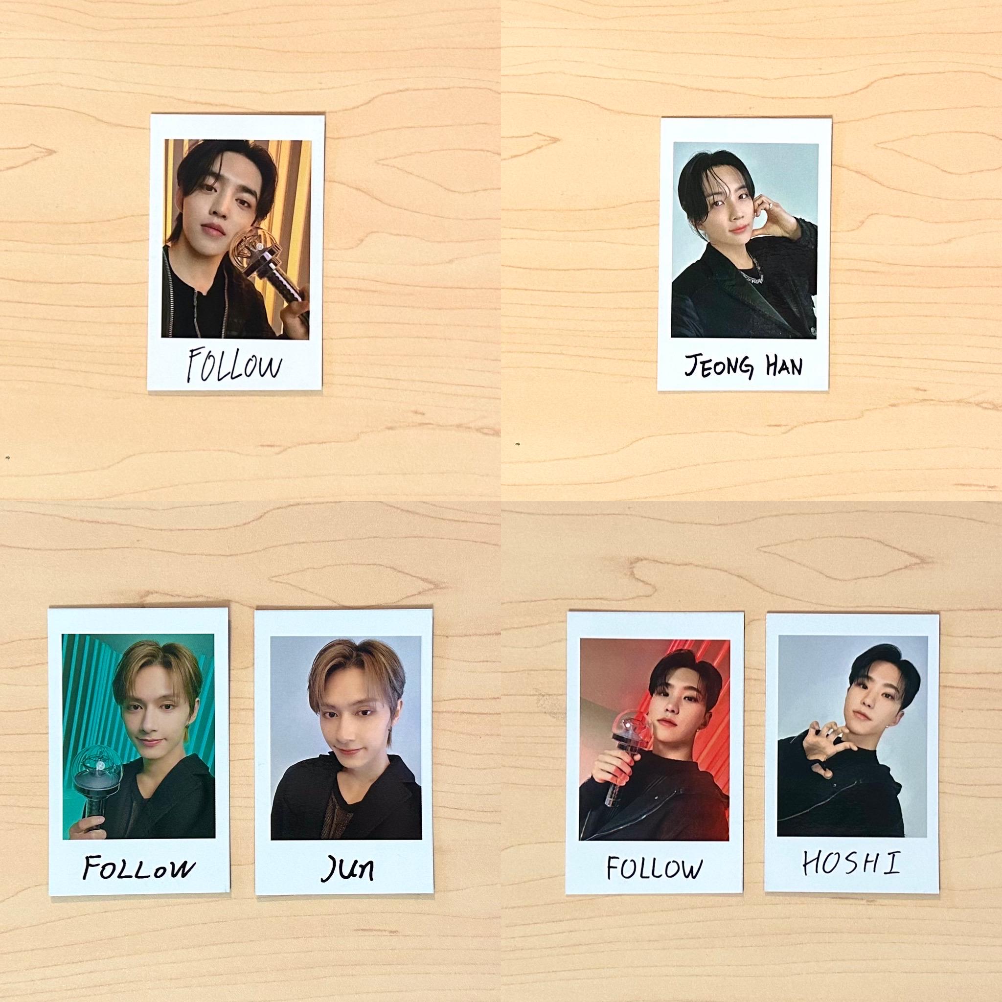 OFFICIAL SEVENTEEN Follow to Japan Instant Photo Sticker Card - Etsy