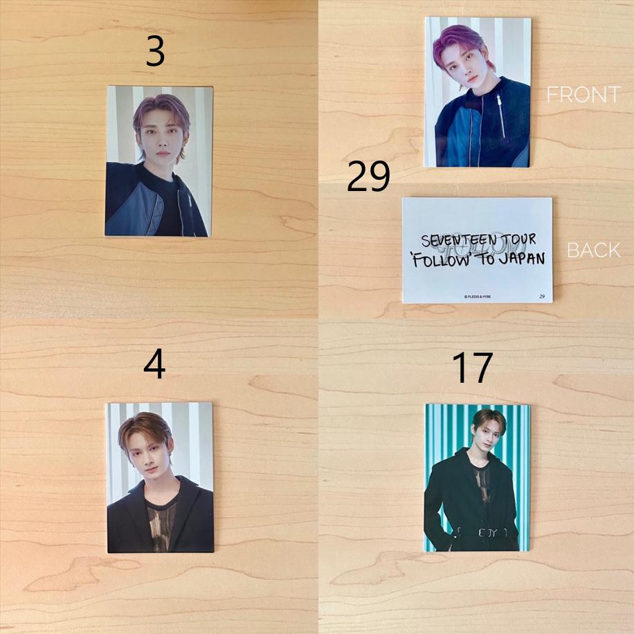 OFFICIAL SEVENTEEN Follow to Japan Trading Cards Photocard