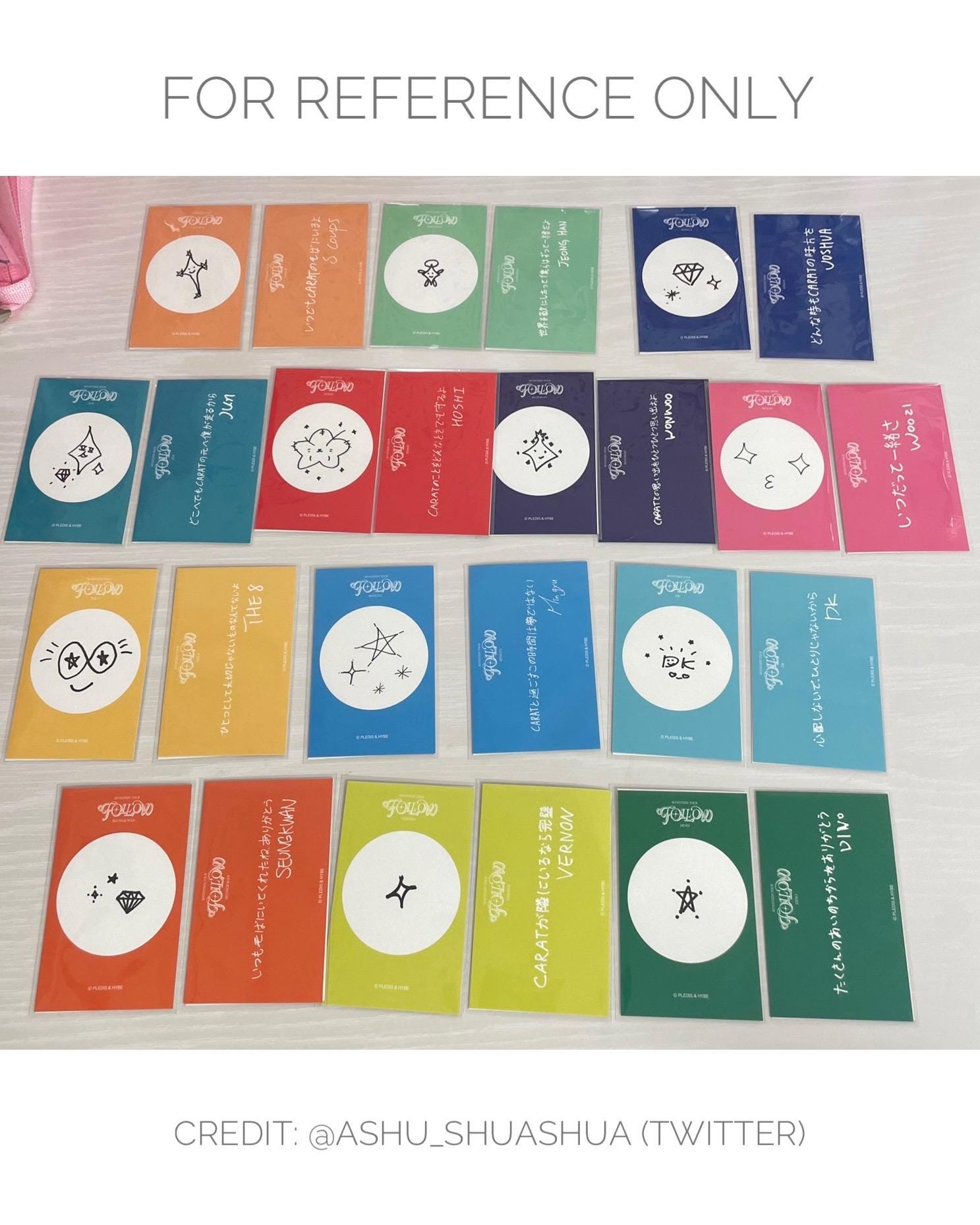 OFFICIAL SEVENTEEN Follow to Japan Instant Photo Sticker Card - Etsy