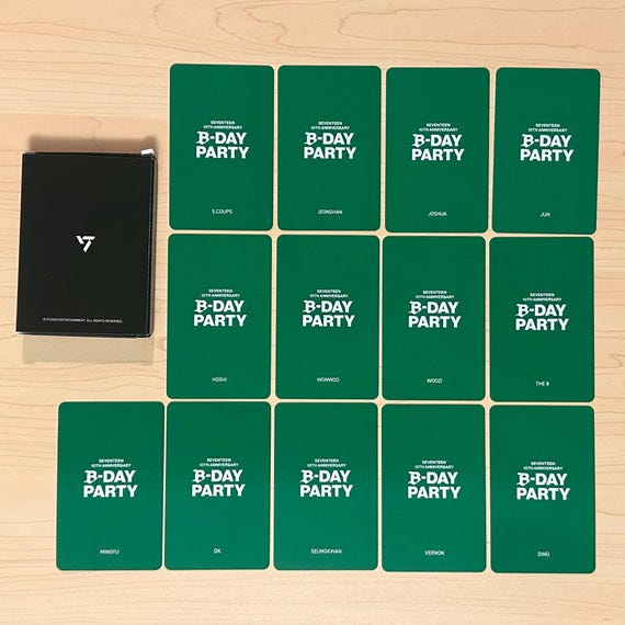 OFFICIAL Seventeen 10th Anniversary B-DAY PARTY Stamp Rally