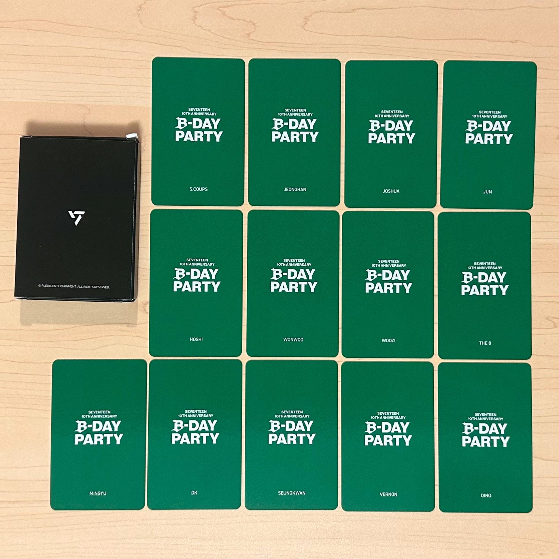 OFFICIAL Seventeen 10th Anniversary B-DAY PARTY Stamp Rally