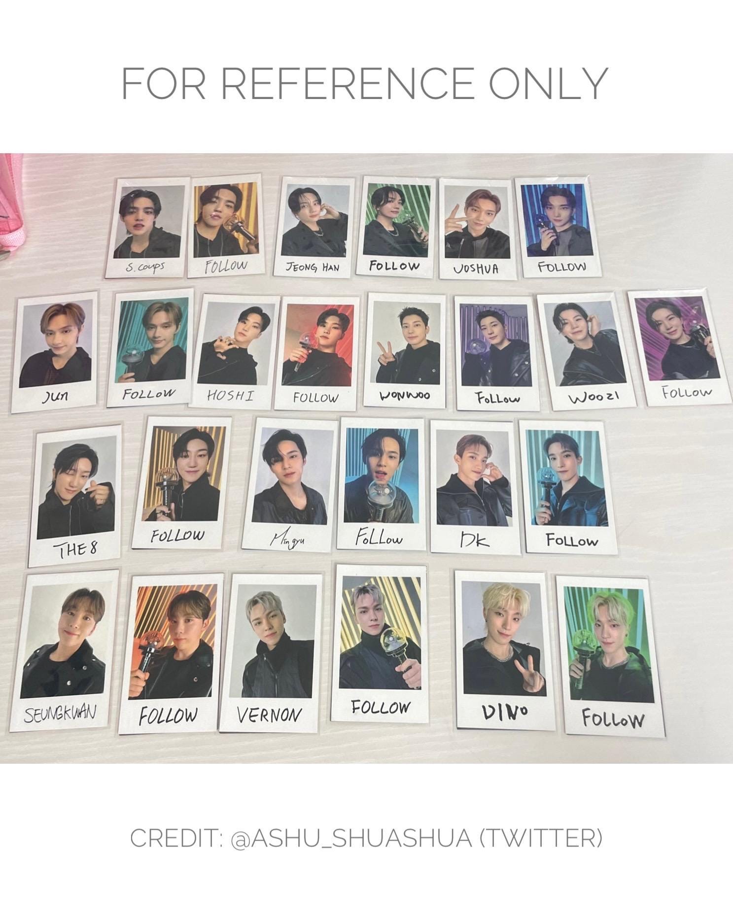 OFFICIAL SEVENTEEN Follow to Japan Instant Photo Sticker Card - Etsy
