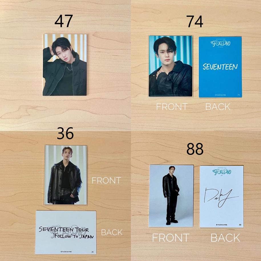 OFFICIAL SEVENTEEN Follow to Japan Trading Cards Photocard PC - Etsy