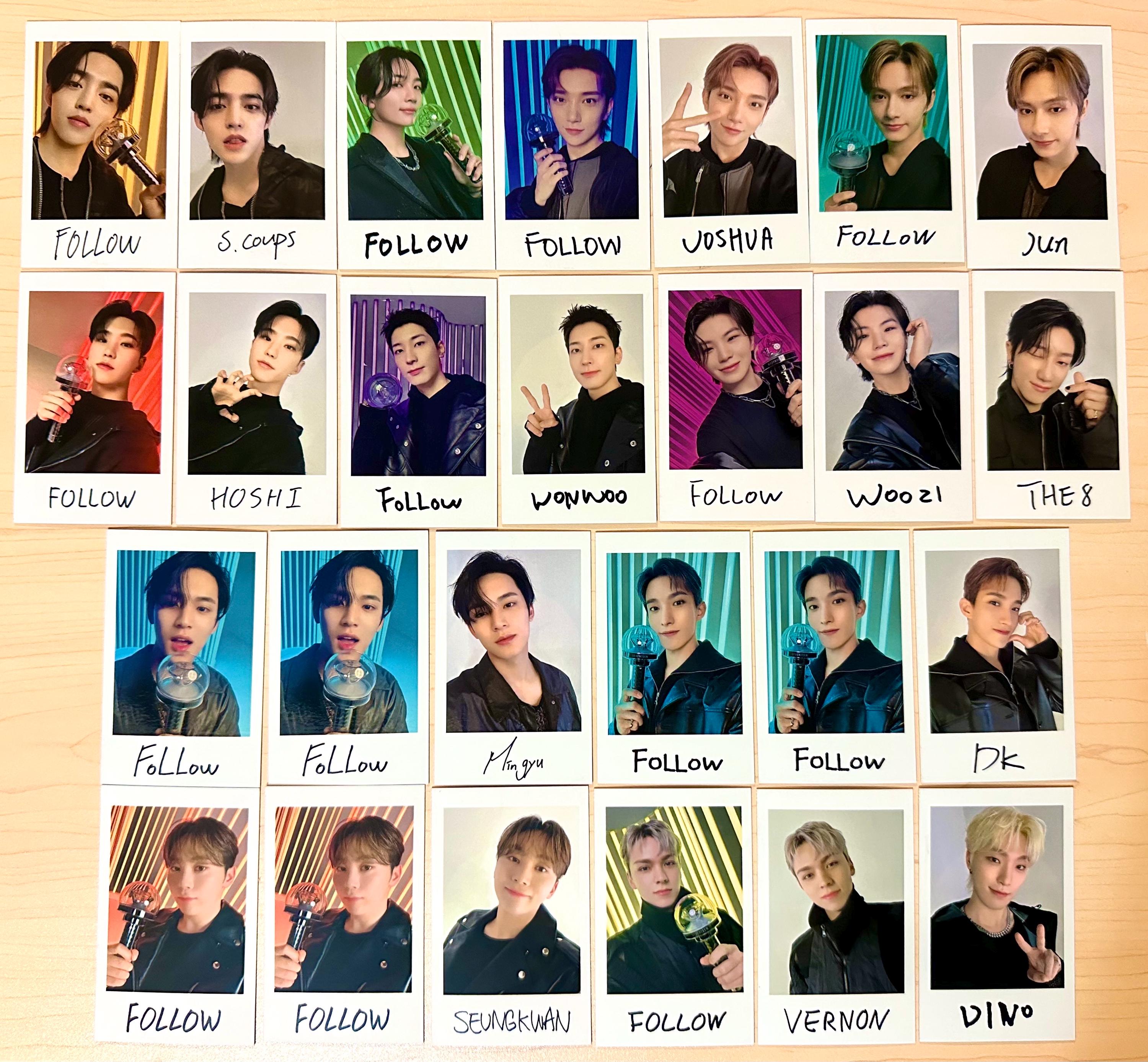 OFFICIAL SEVENTEEN Follow to Japan Instant Photo Sticker