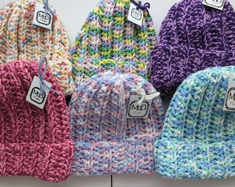 Kids Beanie crocheted beanie brimmed kids winter hat