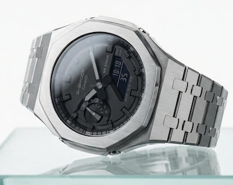 modlab company [CLASSIC Series] G-Shock GA2100 model - Black / Silver - [MLC 101]