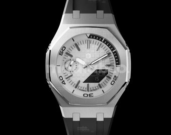 Casioak Customized Watch by [modlab company] - Bespoke Series - Men's Analog-Digital Watch