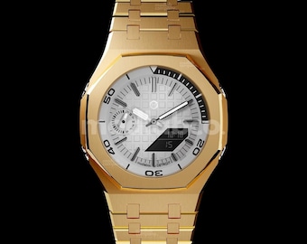 Casioak Customized Watch by [modlab company] - Bespoke Series - Men's Analog-Digital Watch