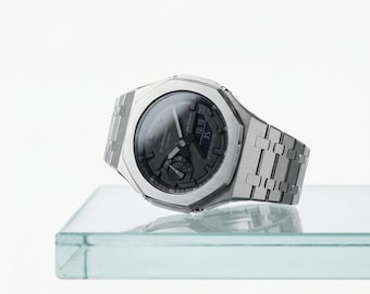 modlab company [CLASSIC Series] G-Shock GA2100 model - Black / Silver - [MLC 101]
