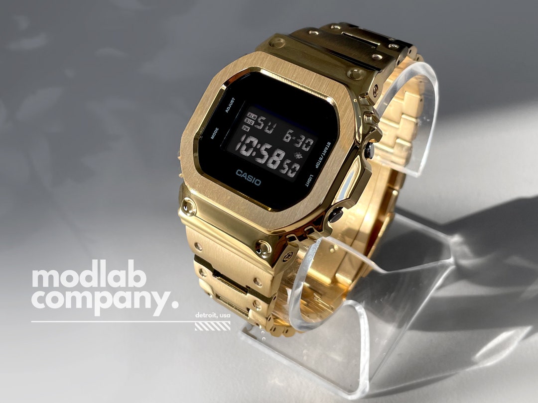 Modlab Company [CLASSIC Series] G-shock DW5600 Model - Gold