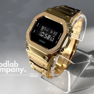 modlab company [CLASSIC Series] G-Shock DW5600 model - Gold / Black