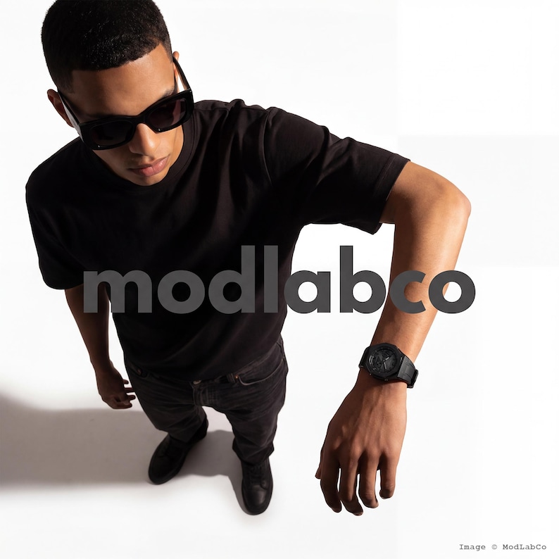 modlab company Classic Series Octagonal Modded Watch — Black Rubber 42mm — MLC-106 image 3