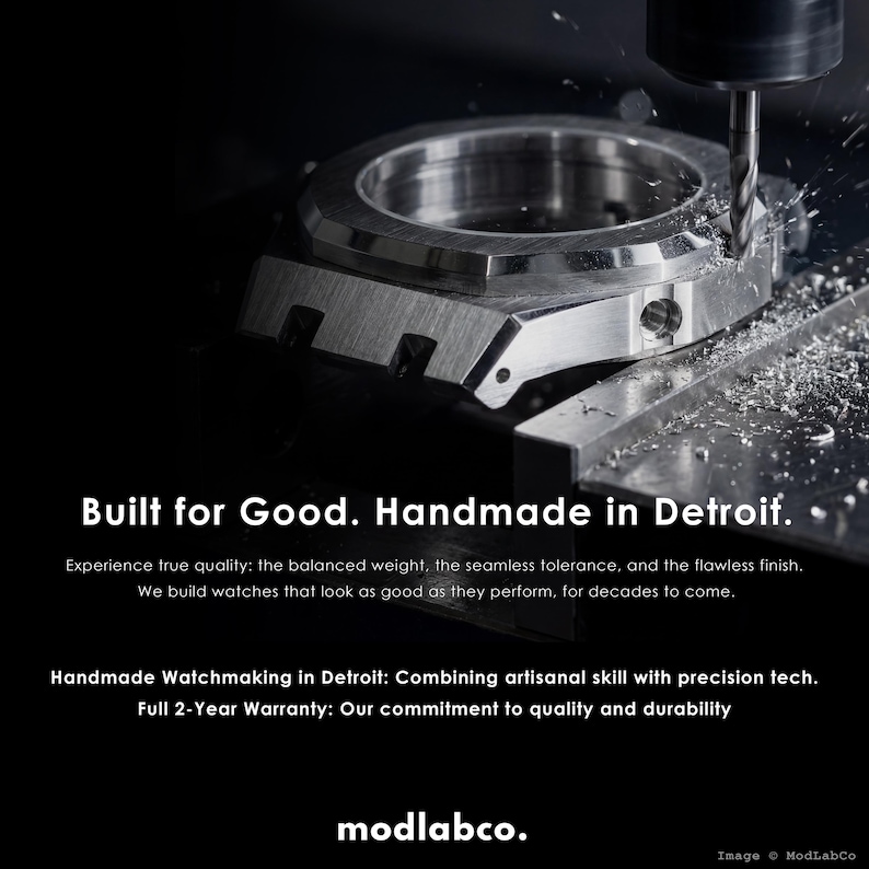 modlab company Classic Series Octagonal Modded Watch — Black Rubber 42mm — MLC-106 image 8