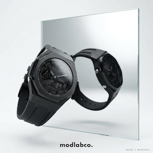modlab company Classic Series Octagonal Modded Watch — Black Rubber 42mm — MLC-106 image 6