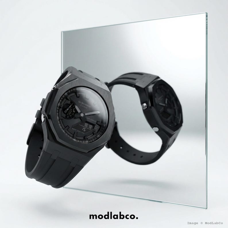 modlab company Classic Series Octagonal Modded Watch — Black Rubber 42mm — MLC-106 image 6