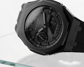 modlab company Classic Series Octagonal Modded Watch — Black Rubber 42mm — MLC-106