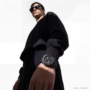 modlab company Classic Series Octagonal Modded Watch — Black Rubber 42mm — MLC-106 image 4