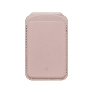 Puede incluir: Una funda de tel&eacute;fono de cuero rosa p&aacute;lido con un borde cosido. La funda tiene un bolsillo frontal y una parte superior curvada. Dise&ntilde;ada para guardar un tel&eacute;fono y otros objetos peque&ntilde;os.