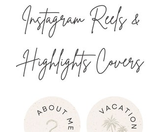 Carretes minimalistas neutros de Instagram y portadas destacadas