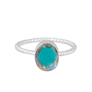 Auora Quartz Rings, Angel Aura Quartz 925 Sterling Silver Handmade Ring For Women