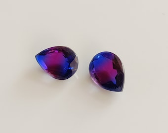 Birne 12 x 16 MM Bio Turmalinquarz Doublette: facettierter loser Edelstein
