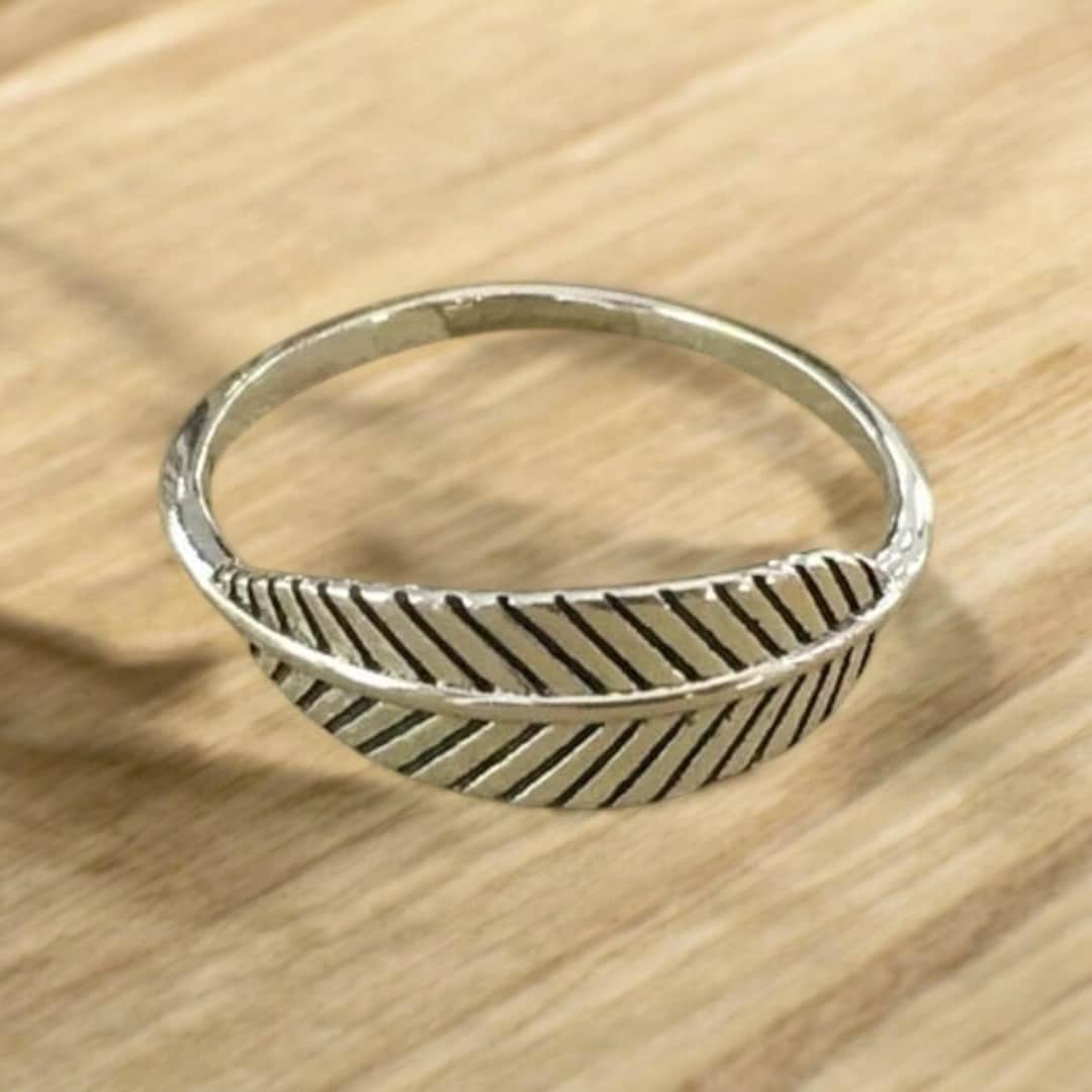 Jewelry1000 Sterling Silver Feather Wrap Ring 925 Sterling Silver