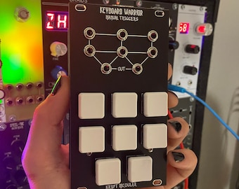Krypt Modular | Keyboard Warrior - 14HP Manual Gates/Triggers Module | Eurorack Modular Synth - Fully Assembled