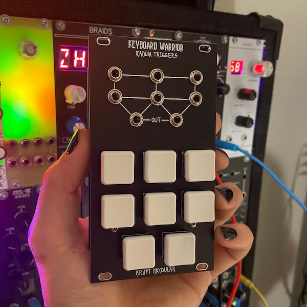 Krypta Modular | Keyboard warrior - 14TE Handbuch Gates/Triggers Modul | Eurorack Modular Synth - Komplett Montiert