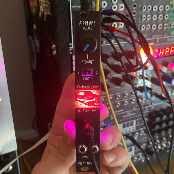 Krypt Modular | Airplane - 4HP Glide Module | Eurorack Modular Synth - Fully Assembled