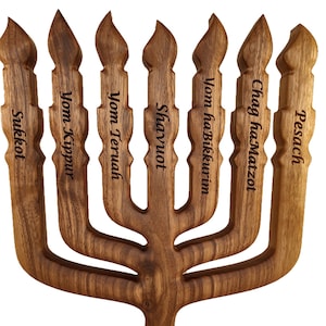 Hebrew Israelite Art 7 Branch Menorah image 1