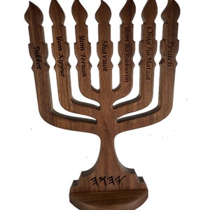 Hebrew Israelite Art 7 Branch Menorah image 8